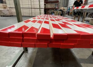 Geplastificeerde leuningplank